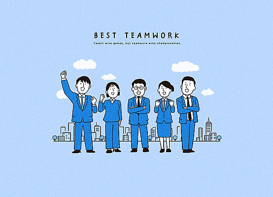 전신 PSD 나무 여자 남자 일러스트 비즈니스 협력 서기 정장 여러명 성인 건물 경제 파란색 손들기 파이팅 직장인 비즈니스맨 비즈니스우먼 그룹 동료 성인만 국내일러스트 식물 직업 건축물 옷 컬러 다수 관계 모션 사람 파일형식