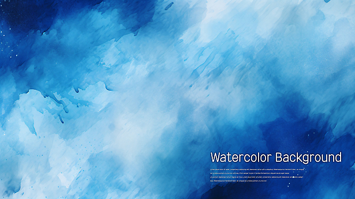 PSD 편집 편집이미지 백그라운드 수채화 사람없음 물 파란색 물감 번짐 이미지편집 자연요소 컬러 미술도구 파일형식 효과