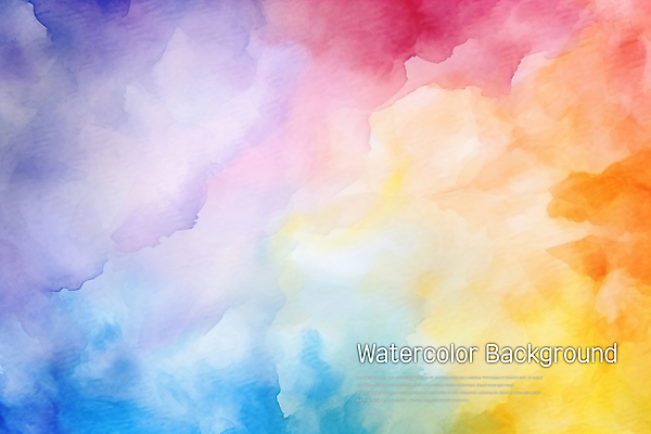 PSD 편집 편집이미지 백그라운드 무지개 수채화 사람없음 물 물감 번짐 이미지편집 자연요소 미술도구 파일형식 효과