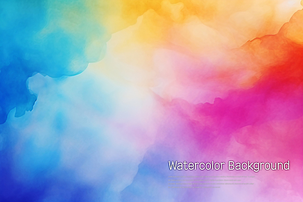 PSD 편집 편집이미지 백그라운드 무지개 수채화 사람없음 물 물감 번짐 이미지편집 자연요소 미술도구 파일형식 효과