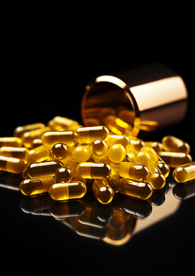 JPG 편집이미지 건강 사람없음 알약 약 반사 어둠 금색 광택 건강보조식품 무더기 편집실사 AI포토 AI콘텐츠 컬러 의학 CG 건강식품 파일형식