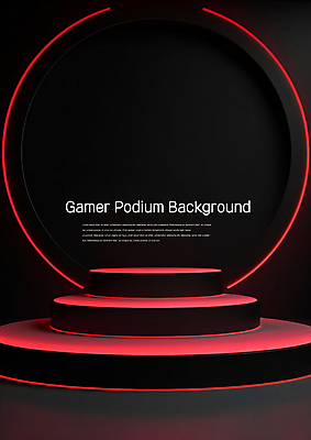 PSD 편집이미지 백그라운드 조명 사람없음 빨간색 빛 어둠 공간 무대 원형 합성 단상 발광 포디움 비어있는 이미지편집 도형 컬러 파일형식