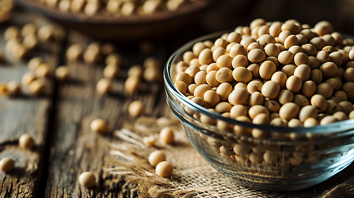 JPG 편집이미지 식재료 콩 실내 사람없음 삼베 디지털합성 유리그릇 단백질 메주콩 편집실사 AI포토 AI콘텐츠 그릇 유리 곡류 내부 CG 영양소 파일형식 천_직물