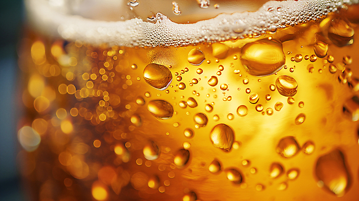 JPG 편집이미지 맥주 근접촬영 사람없음 아웃포커스 빛 주황색 거품 물방울 시원함 디지털합성 상쾌 편집소스 편집실사 AI포토 AI콘텐츠 감정 뷰포인트 컬러 주류 촬영기법 CG 파일형식