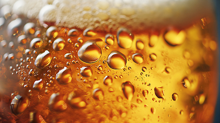 JPG 편집이미지 맥주 근접촬영 사람없음 아웃포커스 빛 주황색 거품 물방울 시원함 디지털합성 상쾌 편집소스 편집실사 AI포토 AI콘텐츠 감정 뷰포인트 컬러 주류 촬영기법 CG 파일형식