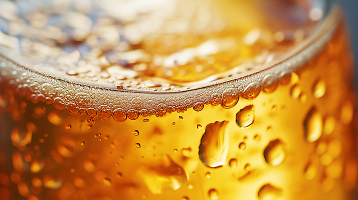 JPG 편집이미지 맥주 근접촬영 사람없음 아웃포커스 빛 주황색 거품 물방울 시원함 디지털합성 상쾌 편집소스 편집실사 AI포토 AI콘텐츠 감정 뷰포인트 컬러 주류 촬영기법 CG 파일형식