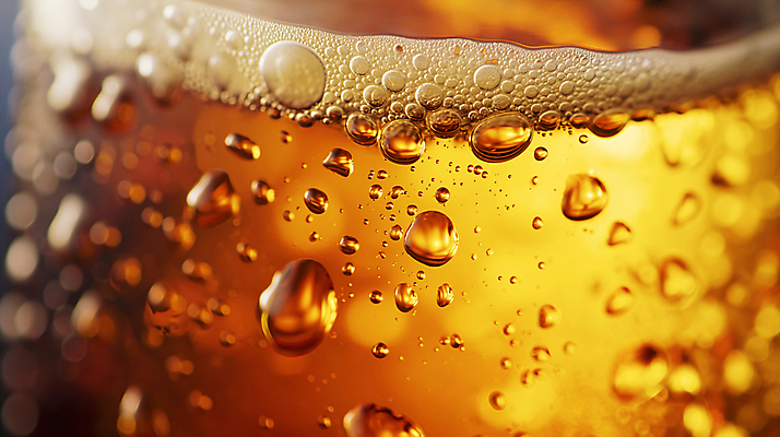 JPG 편집이미지 맥주 근접촬영 사람없음 아웃포커스 빛 주황색 거품 물방울 시원함 디지털합성 상쾌 편집소스 편집실사 AI포토 AI콘텐츠 감정 뷰포인트 컬러 주류 촬영기법 CG 파일형식