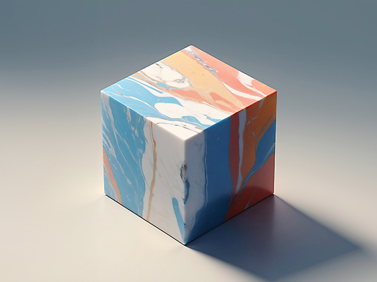 JPG 편집이미지 그림자 사람없음 3D 혼합 큐브 디지털합성 오브젝트 질감 대리석 마블링 편집소스 편집3D AI컴퓨터그래픽 AI콘텐츠 재료 파일형식