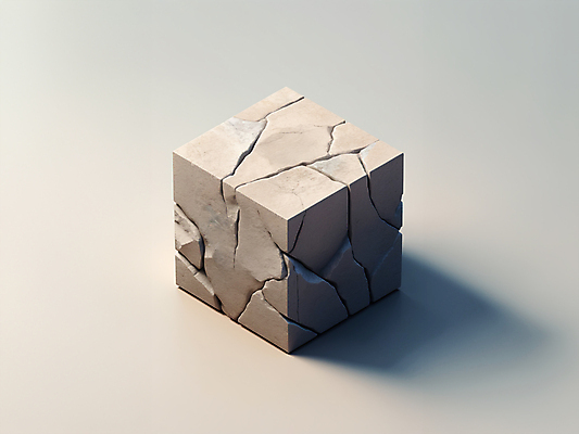 JPG 편집이미지 그림자 사람없음 3D 돌_바위 균열 큐브 디지털합성 오브젝트 질감 편집소스 편집3D AI컴퓨터그래픽 AI콘텐츠 모션 파일형식