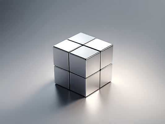 JPG 편집이미지 그림자 사람없음 반사 3D 금속 은색 큐브 디지털합성 오브젝트 질감 편집소스 편집3D AI컴퓨터그래픽 AI콘텐츠 컬러 재질 파일형식