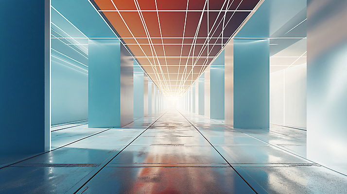 JPG 편집이미지 건축 백그라운드 유리 미래 조명 사람없음 내부 빛 반사 공간 복도 디지털합성 모던 편집소스 이미지편집 편집실사 AI컴퓨터그래픽 AI콘텐츠 컨셉 재질 CG 파일형식