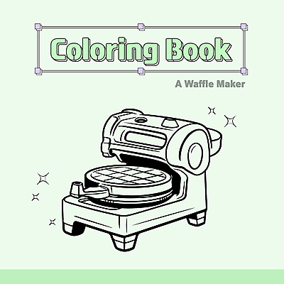 일러스트 사람없음 가전제품 스케치 테두리 라인아트 오브젝트 드로잉 와플메이커 젠탱글 국내일러스트 AI파일 선 미술 파일형식 벡터