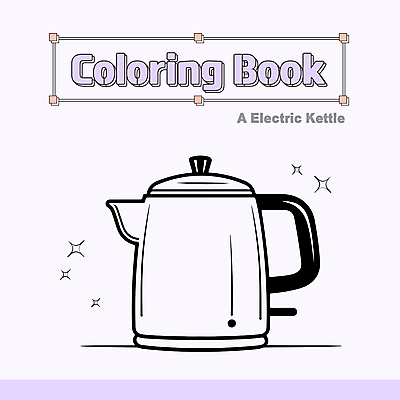 일러스트 사람없음 가전제품 스케치 테두리 라인아트 오브젝트 드로잉 전기포트 젠탱글 국내일러스트 AI파일 선 미술 파일형식 벡터