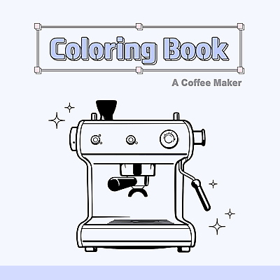 일러스트 사람없음 가전제품 스케치 커피메이커 테두리 라인아트 오브젝트 드로잉 젠탱글 국내일러스트 AI파일 선 미술 커피용품 파일형식 벡터