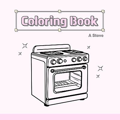 일러스트 사람없음 가전제품 오븐 스케치 테두리 라인아트 오브젝트 드로잉 젠탱글 국내일러스트 AI파일 선 미술 파일형식 벡터