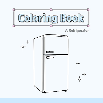 일러스트 사람없음 가전제품 스케치 테두리 라인아트 오브젝트 냉장고 드로잉 젠탱글 국내일러스트 AI파일 선 미술 파일형식 벡터