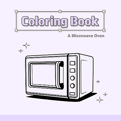 일러스트 사람없음 가전제품 전자레인지 스케치 테두리 라인아트 오브젝트 드로잉 젠탱글 국내일러스트 AI파일 선 미술 레인지 파일형식 벡터