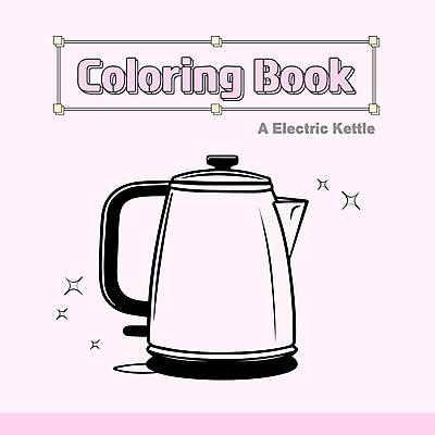 일러스트 사람없음 가전제품 스케치 테두리 라인아트 오브젝트 드로잉 전기포트 젠탱글 국내일러스트 AI파일 선 미술 파일형식 벡터