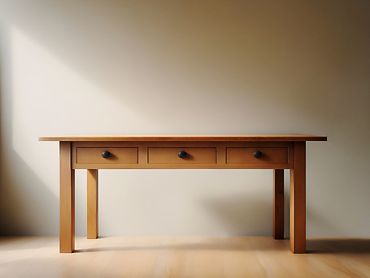 JPG 편집이미지 가구 탁자 그림자 사람없음 목재 빛 3D 공간 디지털합성 서랍장 편집소스 편집3D AI포토 AI콘텐츠 나무 생활용품 재료 파일형식