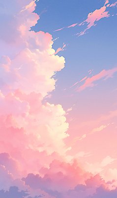 JPG 구름 포스터 분홍색 일러스트 자연 하늘 풍경 사람없음 혼합 저녁 뭉게구름 감성 그라데이션 국내일러스트 AI일러스트 AI콘텐츠 자연요소 컬러 컨셉 야간 생태계 파일형식 구름_자연