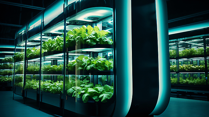 JPG 편집이미지 채소 미래 기술 사람없음 농작물 농장 농사 기계 디지털합성 스마트팜 편집실사 AI포토 AI콘텐츠 컨셉 농업 CG 파일형식