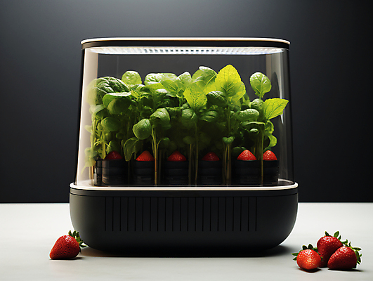 JPG 편집이미지 채소 미래 기술 사람없음 농작물 농장 농사 기계 디지털합성 스마트팜 편집실사 AI포토 AI콘텐츠 컨셉 농업 CG 파일형식