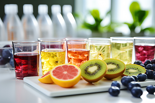 JPG 편집이미지 음식 채소 과일 실험 키위 사람없음 실험실 자몽 디지털합성 블루베리 개발 연구소 유전공학 유전자변형 변이 GMO 편집실사 AI포토 AI콘텐츠 CG 공학 파일형식