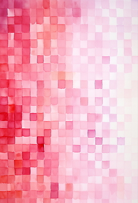 JPG 분홍색 백그라운드 패턴 일러스트 수채화 사람없음 사각형 타일 모자이크 그라데이션 국내일러스트 AI일러스트 AI콘텐츠 도형 컬러 무늬 파일형식