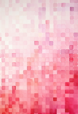 JPG 분홍색 백그라운드 패턴 일러스트 수채화 사람없음 사각형 타일 모자이크 그라데이션 국내일러스트 AI일러스트 AI콘텐츠 도형 컬러 무늬 파일형식