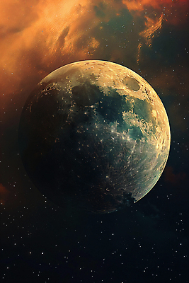 JPG 편집이미지 백그라운드 밤하늘 사람없음 황혼 달 혼합 신비 디지털합성 편집소스 편집실사 AI컴퓨터그래픽 AI콘텐츠 자연요소 컨셉 하늘 일몰 야간 CG 파일형식