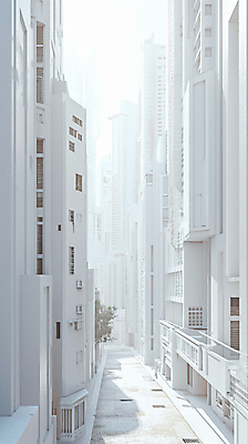 JPG 편집이미지 건축물 길 거리 사람없음 아웃포커스 고층빌딩 흰색 도시 입체 디지털합성 조경 편집소스 디테일 편집실사 AI포토 AI콘텐츠 건축 컬러 촬영기법 빌딩 CG 파일형식