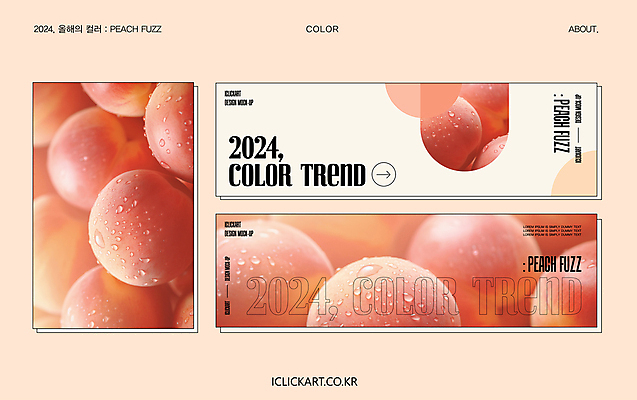 템플릿 편집 디자인 배너템플릿 분홍색 컬러 과일 타이포그라피 사람없음 가로 세트 유행 현수막 물방울 수분 복숭아 트렌드컬러 피치퍼즈 AI파일 문자 배너 파일형식 벡터