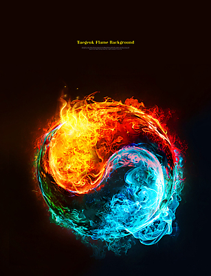 PSD 편집이미지 불꽃 타이포그라피 사람없음 빛 어둠 신비 태극 강렬 이미지편집 문자 문양 컨셉 불 파일형식