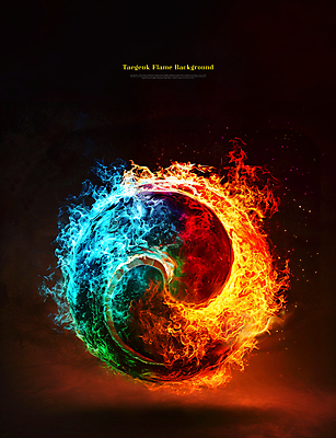 PSD 편집이미지 불꽃 타이포그라피 사람없음 빛 어둠 신비 태극 강렬 이미지편집 문자 문양 컨셉 불 파일형식