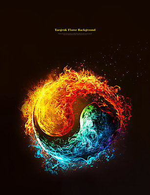 PSD 편집이미지 불꽃 타이포그라피 사람없음 빛 어둠 신비 태극 강렬 이미지편집 문자 문양 컨셉 불 파일형식