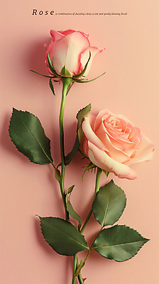 PSD 편집이미지 줄기 분홍색 잎 그림자 근접촬영 타이포그라피 사람없음 장미 우아함 생화 이미지편집 식물 문자 꽃 뷰포인트 컬러 컨셉 파일형식