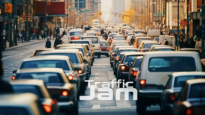 PSD 편집이미지 도로 자동차 사람없음 노을 러시아워 이미지편집 자연요소 길 육상교통 교통 교통시설 파일형식