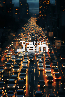 PSD 편집이미지 도로 자동차 사람없음 야간 러시아워 이미지편집 자연요소 길 육상교통 교통 교통시설 파일형식