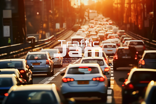 PSD 편집이미지 도로 자동차 사람없음 노을 러시아워 이미지편집 자연요소 길 육상교통 교통 교통시설 파일형식