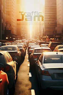 PSD 편집이미지 도로 자동차 사람없음 노을 러시아워 이미지편집 자연요소 길 육상교통 교통 교통시설 파일형식