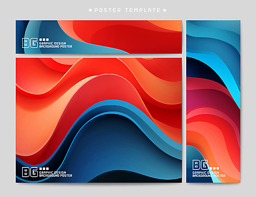 템플릿 배너 배너템플릿 포스터 백그라운드 곡선 추상 사람없음 세트 컬러풀 현수막 웨이브 물결무늬 AI파일 물결 선 컬러 무늬 파일형식 벡터