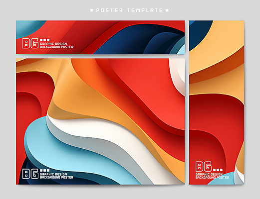 템플릿 배너 배너템플릿 포스터 백그라운드 곡선 추상 사람없음 세트 컬러풀 현수막 웨이브 물결무늬 AI파일 물결 선 컬러 무늬 파일형식 벡터