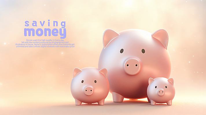 PSD 편집이미지 분홍색 돈 사람없음 금융 저축 돼지저금통 오브젝트 카피스페이스 이미지편집 컬러 경제 공백 저금통 재산 파일형식