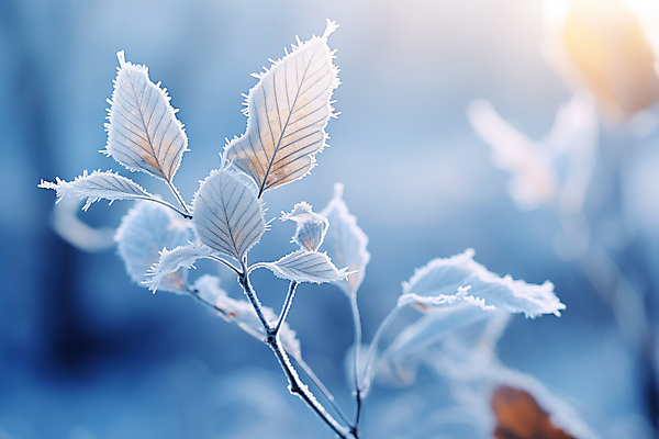 JPG 편집이미지 겨울 나뭇잎 풍경 근접촬영 사람없음 햇빛 나뭇가지 눈 서리 편집실사 AI포토 AI콘텐츠 자연요소 나무 계절 뷰포인트 잎 날씨 태양 CG 파일형식