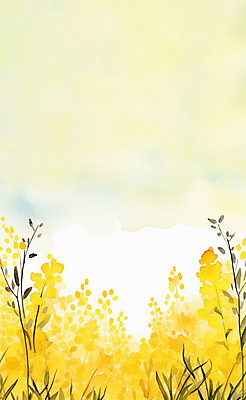 JPG 백그라운드 일러스트 수채화 따뜻함 풍경 사람없음 여름 노란색 봄 개나리 화사함 봄배경 국내일러스트 AI일러스트 AI콘텐츠 계절 꽃 컬러 컨셉 파일형식