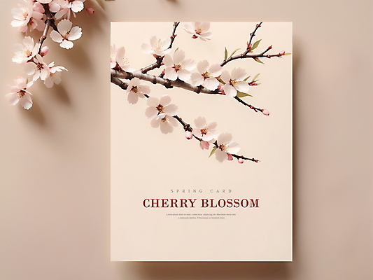 PSD 편집이미지 꽃 프레임 사람없음 봄 벚꽃 디지털합성 베이지색 편집소스 이미지편집 카드프레임 식물 계절 컬러 파일형식