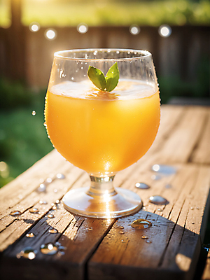 JPG 편집이미지 음료 오렌지 과일 나뭇잎 잔 사람없음 컵 디지털합성 나무탁자 에이드 오렌지에이드 편집소스 편집실사 AI포토 AI콘텐츠 식기 잎 탁자 CG 파일형식