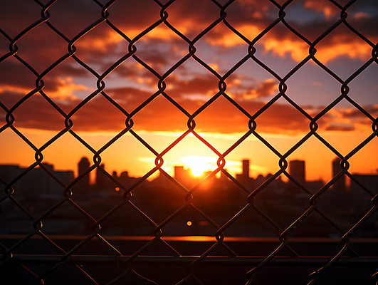 JPG 구름 편집이미지 실루엣 하늘 사람없음 건물 노을 일몰 그물 분위기 철조망 편집실사 AI포토 AI콘텐츠 자연요소 건축물 컨셉 촬영기법 CG 파일형식