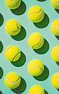 JPG 편집이미지 패턴 그림자 취미 사람없음 노란색 테니스 테니스공 민트색 편집실사 AI포토 AI콘텐츠 컬러 무늬 공 구기 테니스용품 CG 파일형식