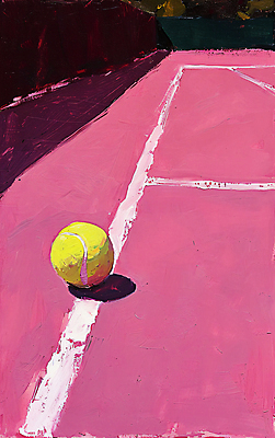 JPG 편집이미지 분홍색 취미 사람없음 테니스 테니스장 테니스공 유화 편집실사 AI포토 AI콘텐츠 컬러 공 스포츠시설 미술 구기 테니스용품 CG 파일형식